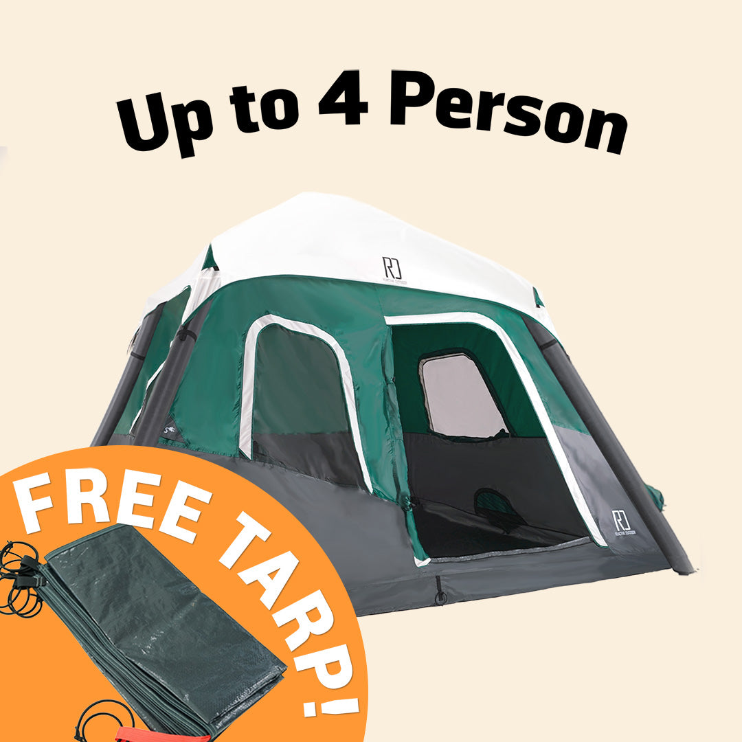 Small-Sized 2 Step Cabin Tent (Up To 4 Person).