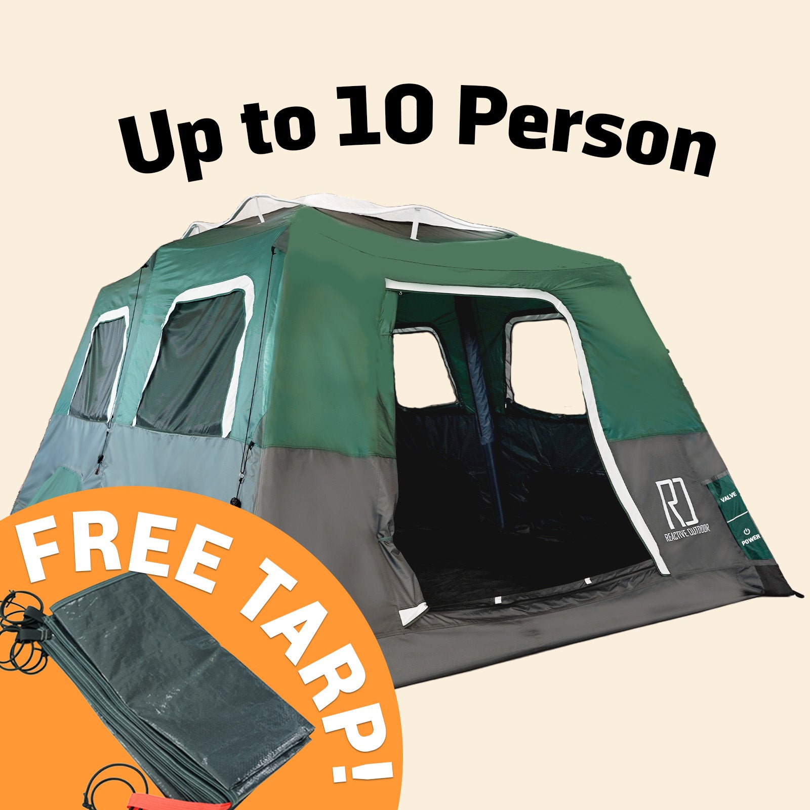 Instant Pop Up Camping Tent Family 2-4 Person Auto Tent Waterproof ...