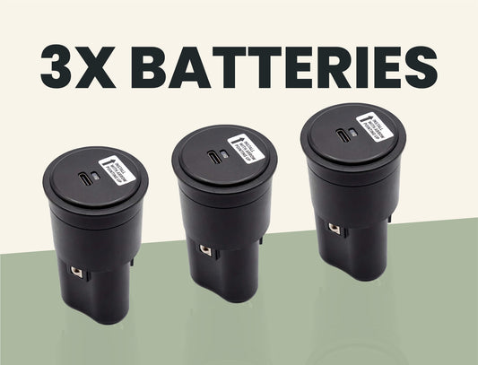 3 x 2-Step Cabin Tent Battery