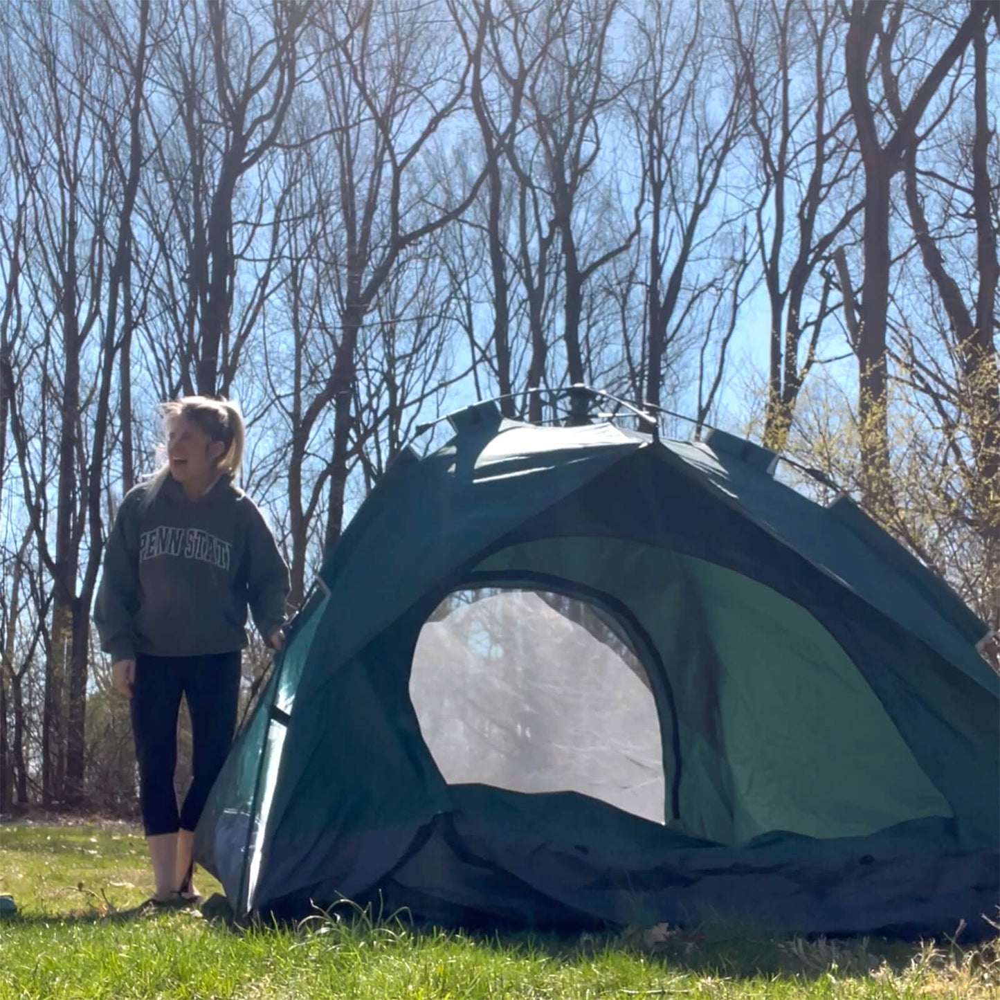 Large-Sized 3 Secs Tent + FREE Camping Tarp (For 2-3 Person, EU).