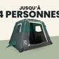 2-Step Cabin Tent – Petite taille + Bâche de camping OFFERTE (jusqu’à 4 personnes, FR).