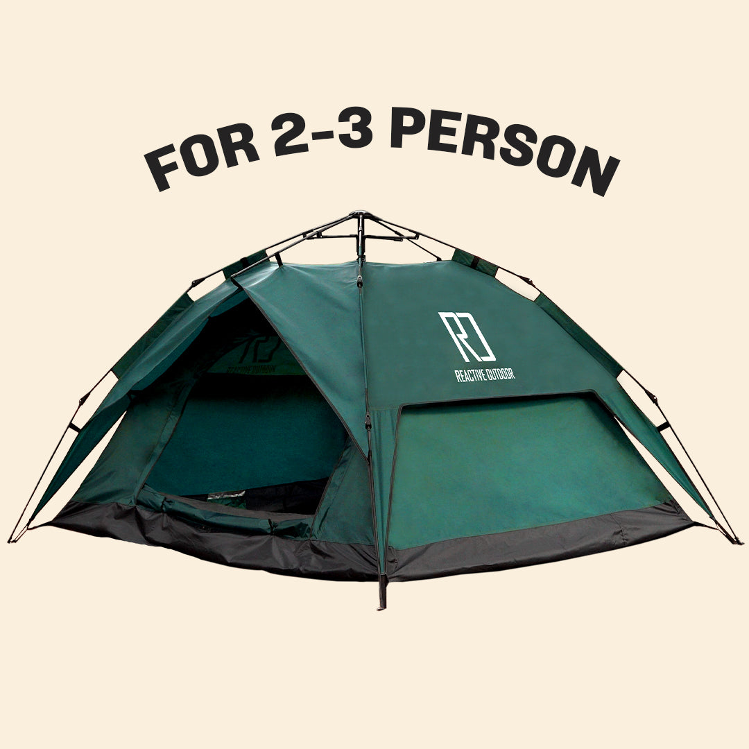 Large-Sized 3 Secs Tent + FREE Camping Tarp (For 2-3 Person, EU)