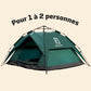 Tente 3 Secs Tent de petite taille + bâche de camping GRATUITE (Pour 1 á 2 personnes)