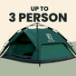 Large-Sized 3 Secs Tent + FREE Camping Tarp (Up to 3 Person, EU)