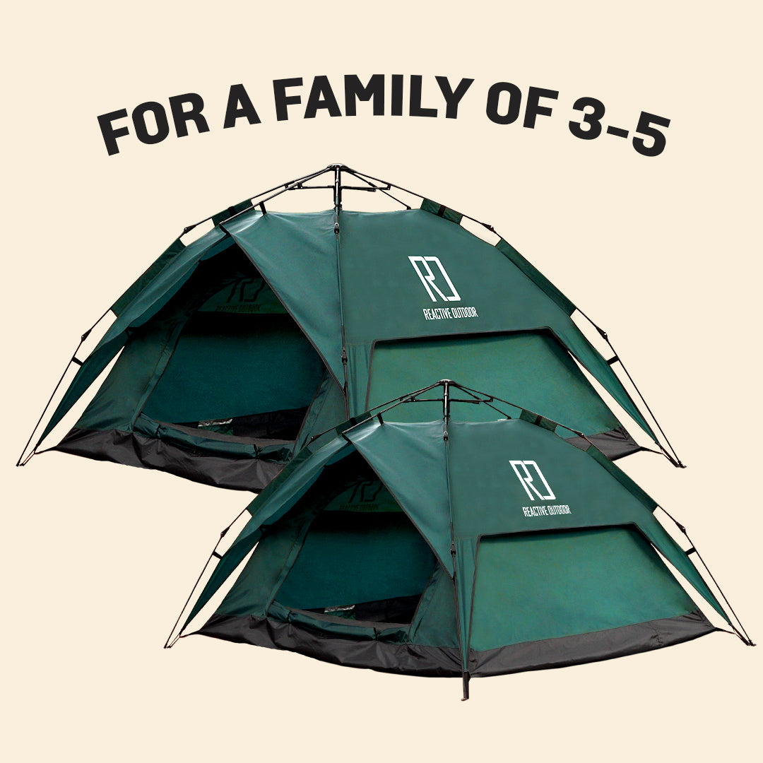 1 Small-Sized + 1 Large-Sized 3 Secs Tent (Family Package, EU)